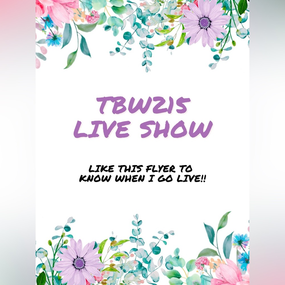 Tbw215 Live Show Flyer